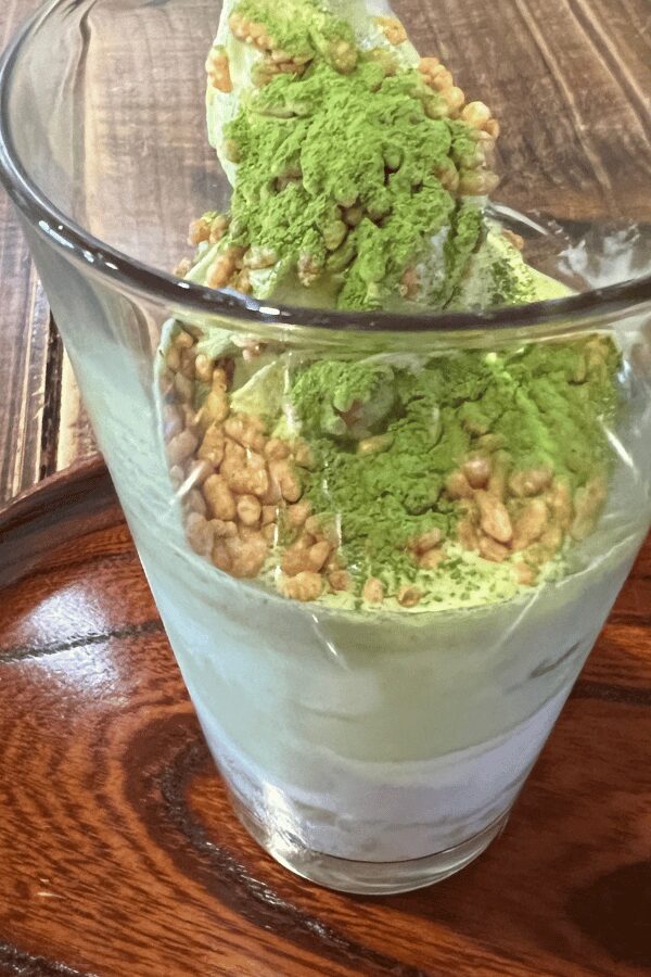 お茶のふじえんの抹茶玄米シェイク