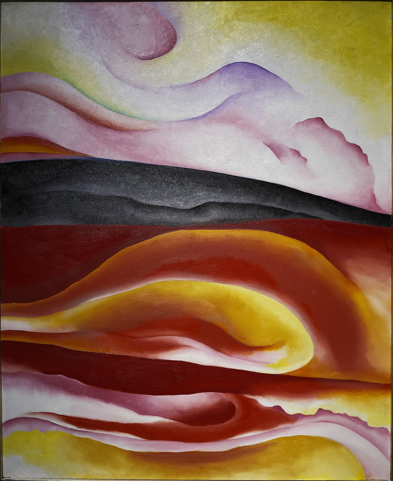 Georgia O'Keeffe, "Red, Yellow and Black Streak"
